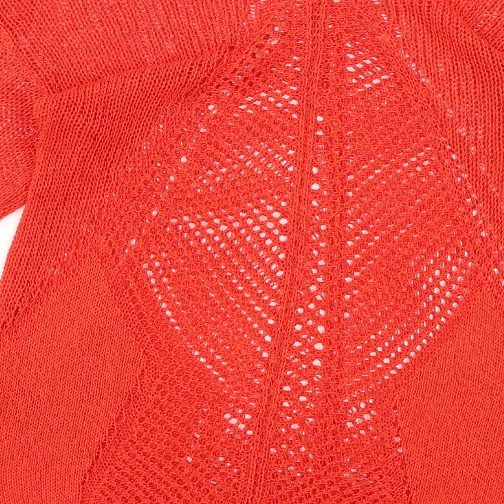 NEXT Womens Red  Knit Pullover Jumper Size 8
