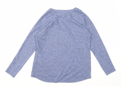 Peacocks Womens Blue  Knit Pullover Jumper Size 10