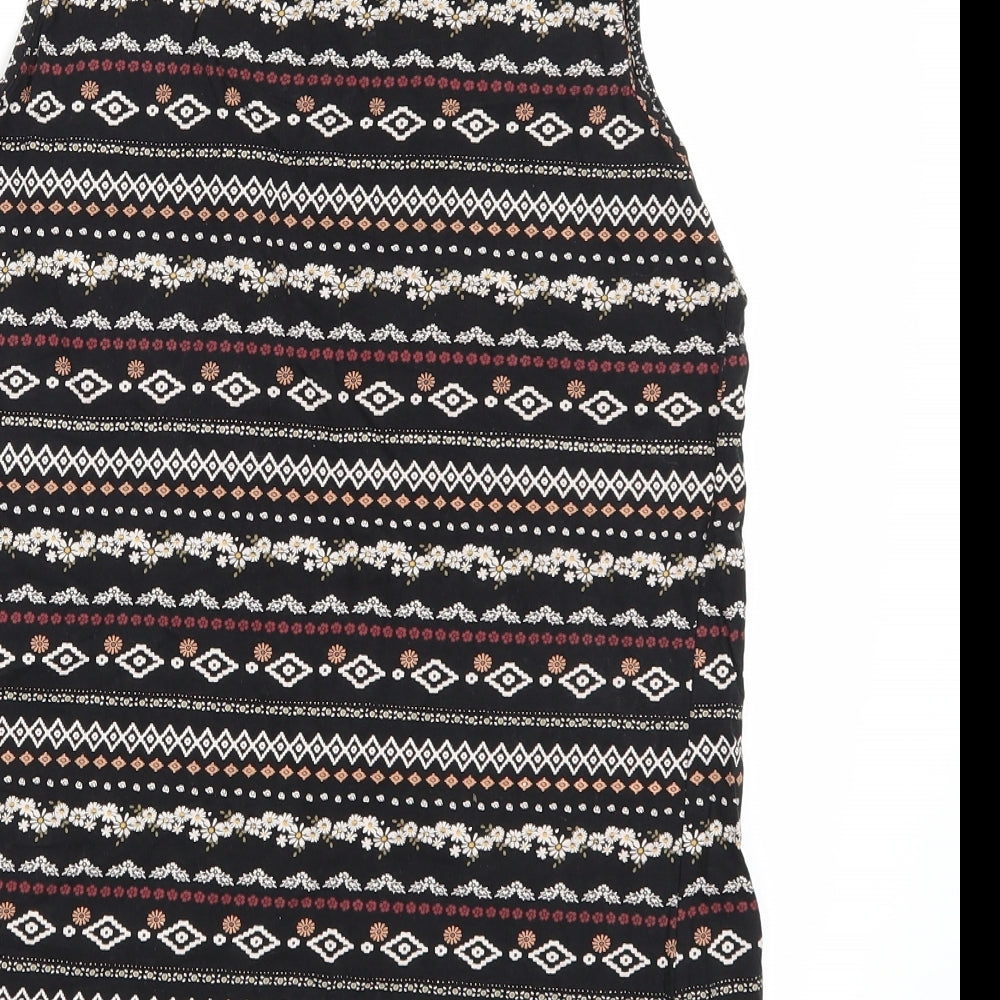 Clockhouse Womens Black Striped  Basic Tank Size XL