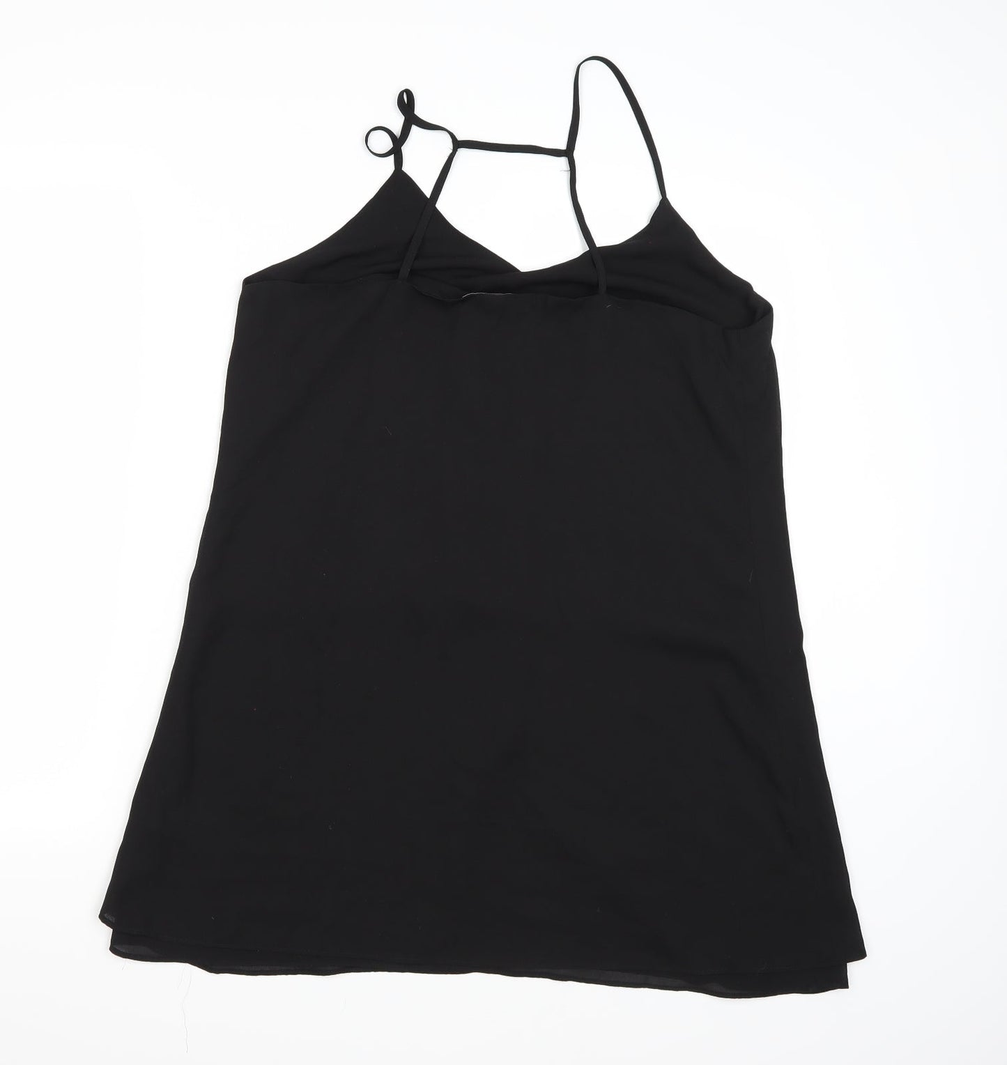 Womens UK Size 12 TEMT Black Basic Tank