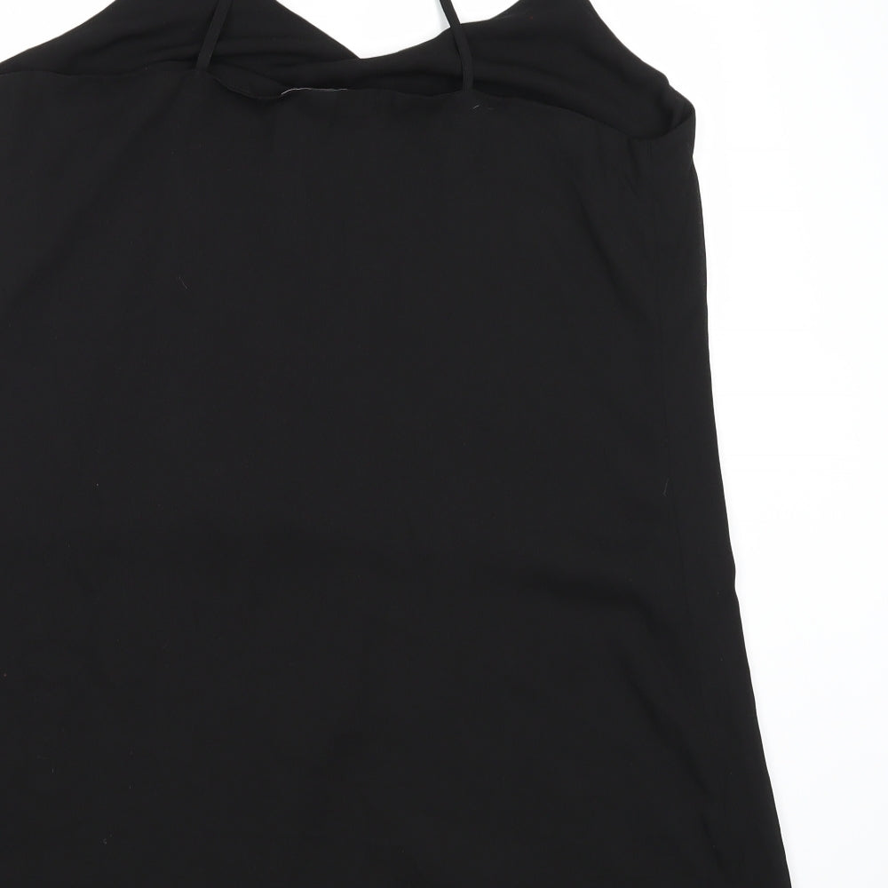 Womens UK Size 12 TEMT Black Basic Tank