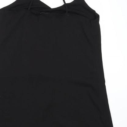 Womens UK Size 12 TEMT Black Basic Tank