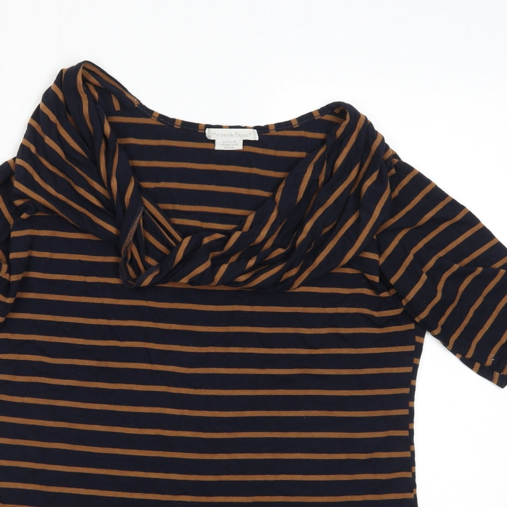 Womens UK Size 8 mamas & papas Blue Basic T-Shirt
