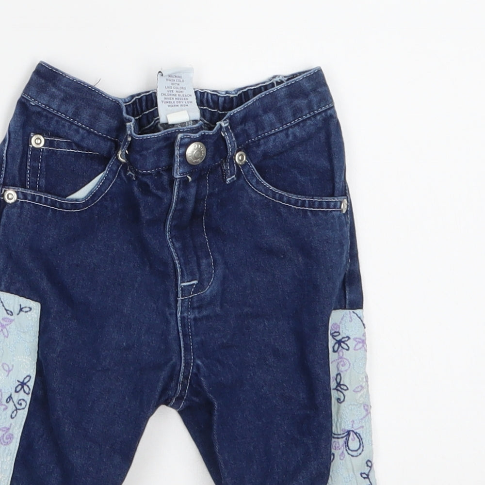 Gap Girls Blue  Denim Capri Jeans Size 12-18 Months