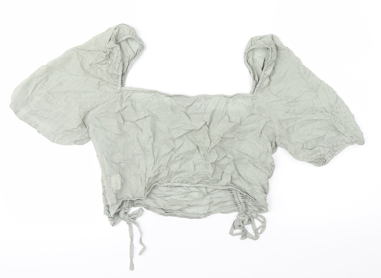 SheIn Womens Green   Cropped T-Shirt Size L