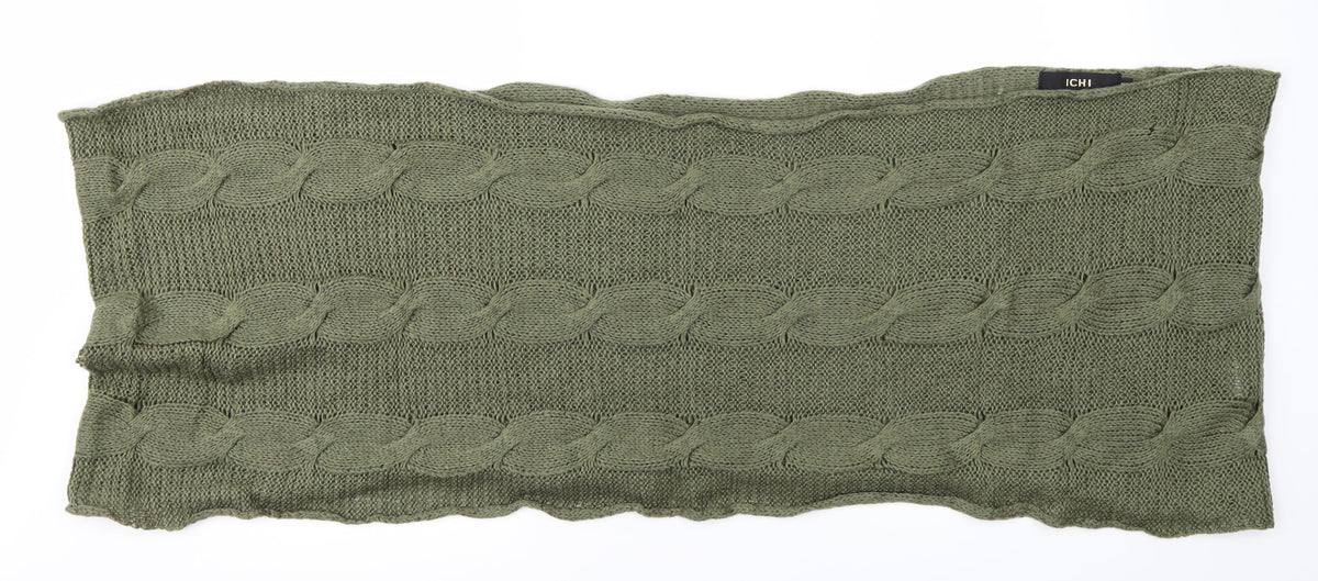ICHI Womens Green  Knit  Scarf