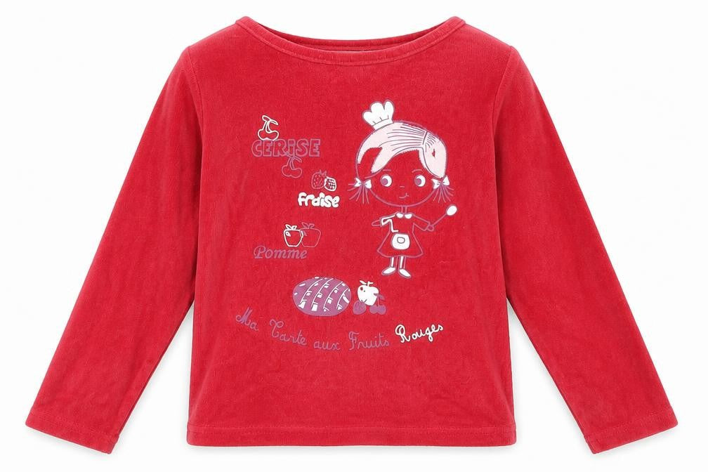 ELDYS Girls Red   Basic T-Shirt Size 6 Years