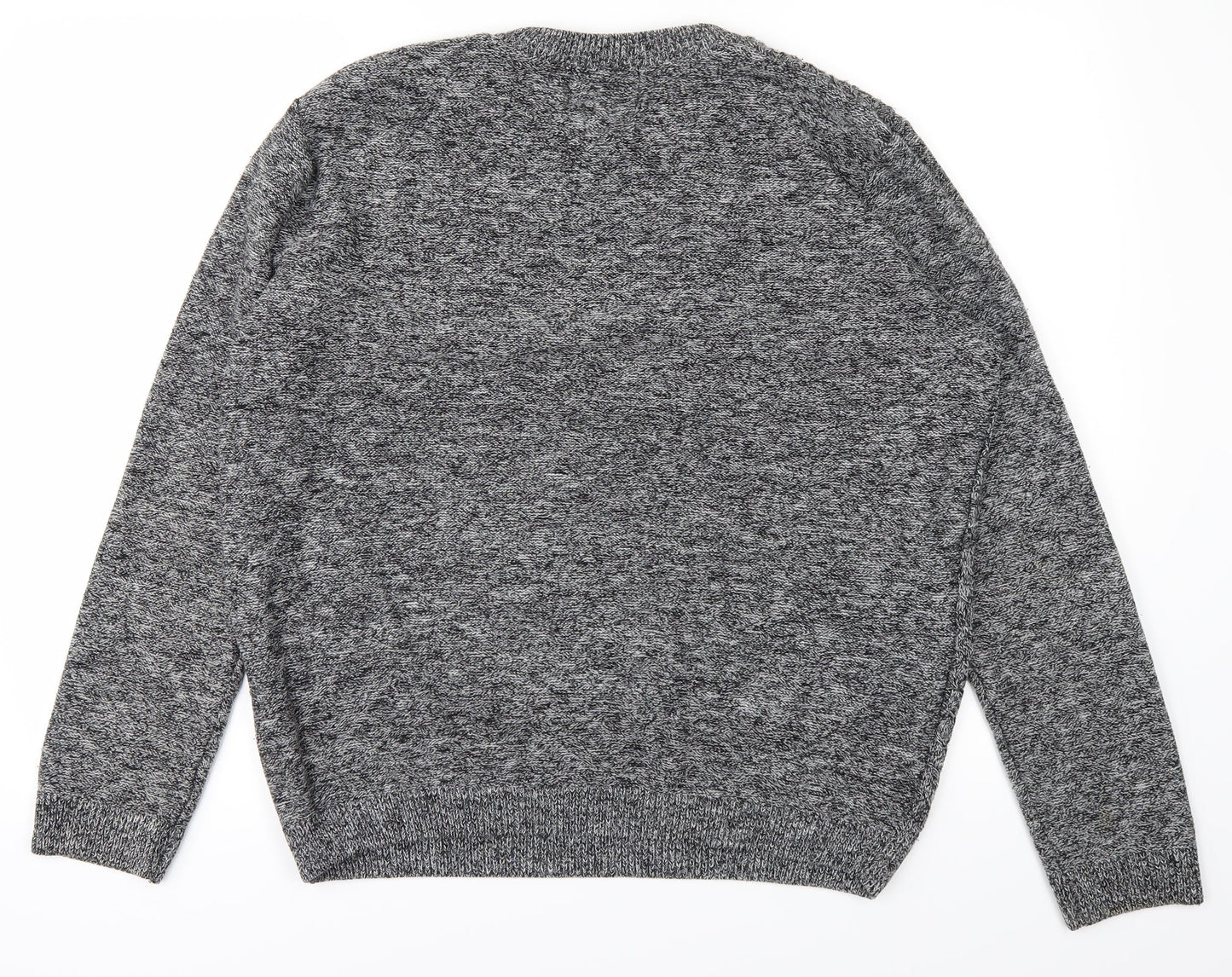 Topman Mens Grey  Knit Pullover Jumper Size S