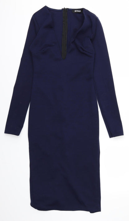 Missguided Womens Blue   Pencil Dress  Size 4