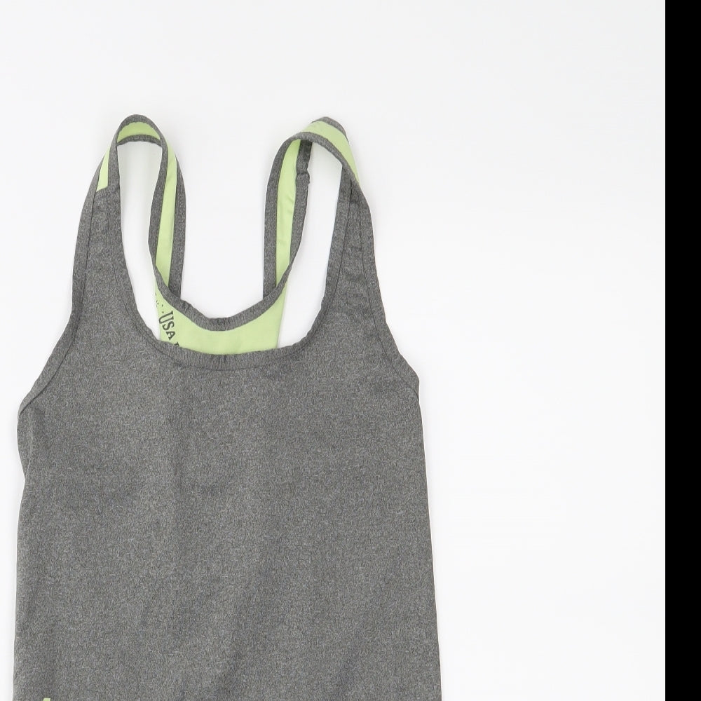 USA Pro Womens Grey   Basic Tank Size 8