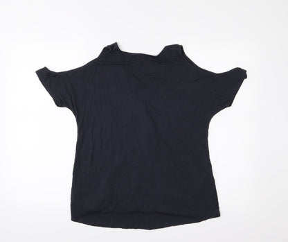 Womens UK Size M American Eagle Black Basic T-Shirt