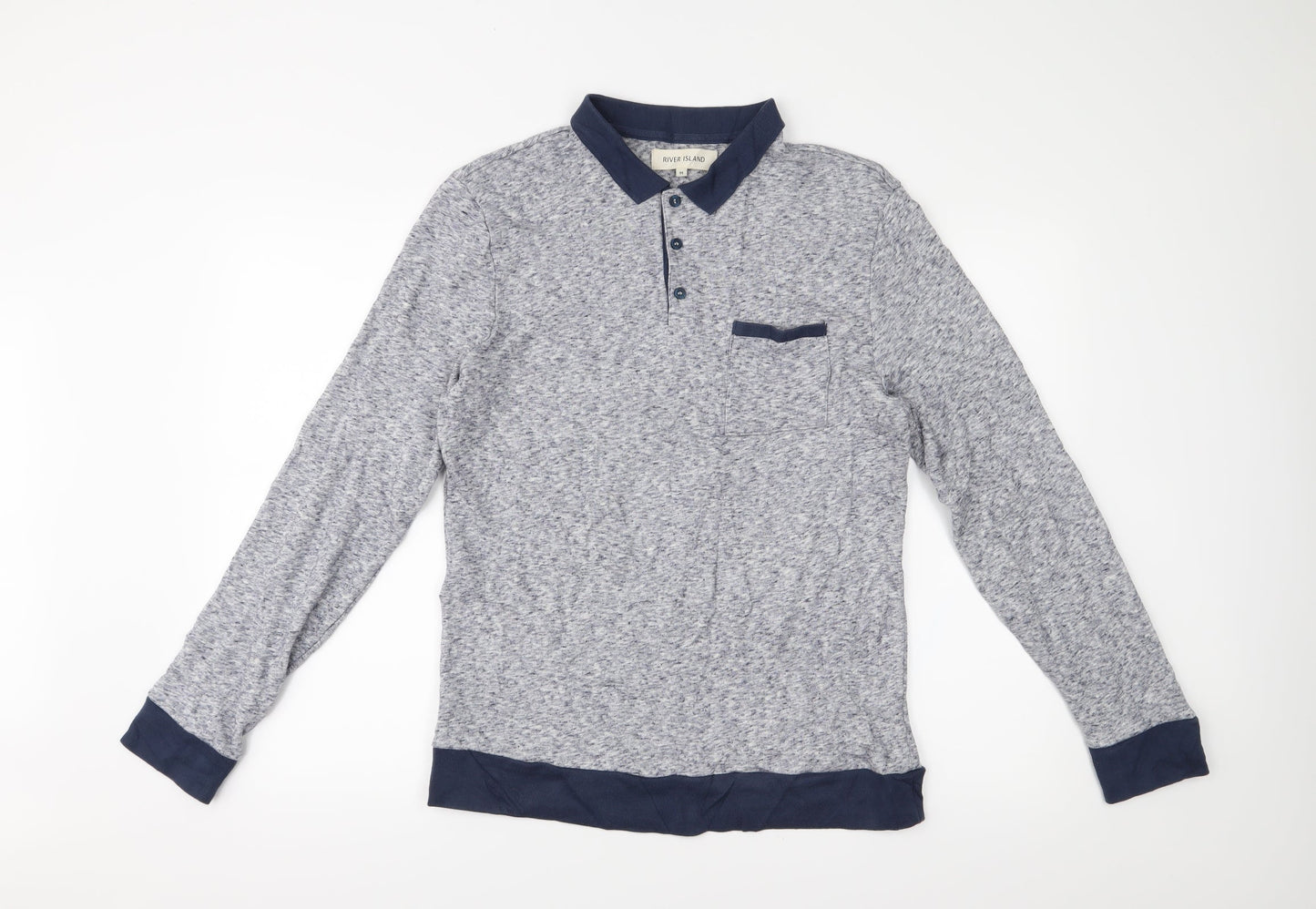 River Island Mens Blue   Pullover Jumper Size M