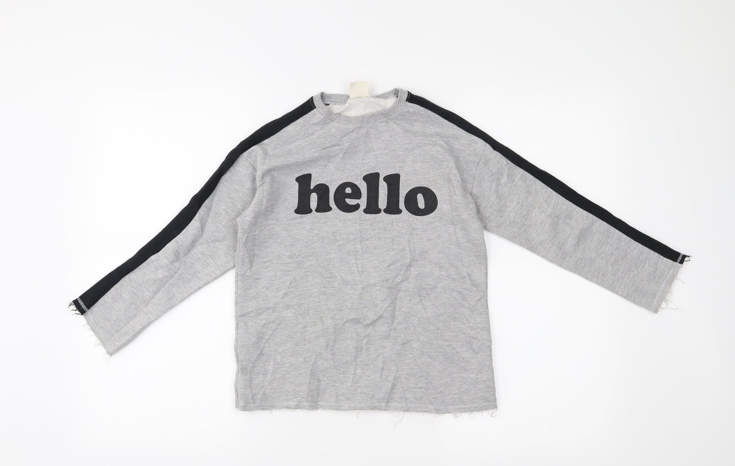 Zara Girls Grey   Pullover Jumper Size 8 Years