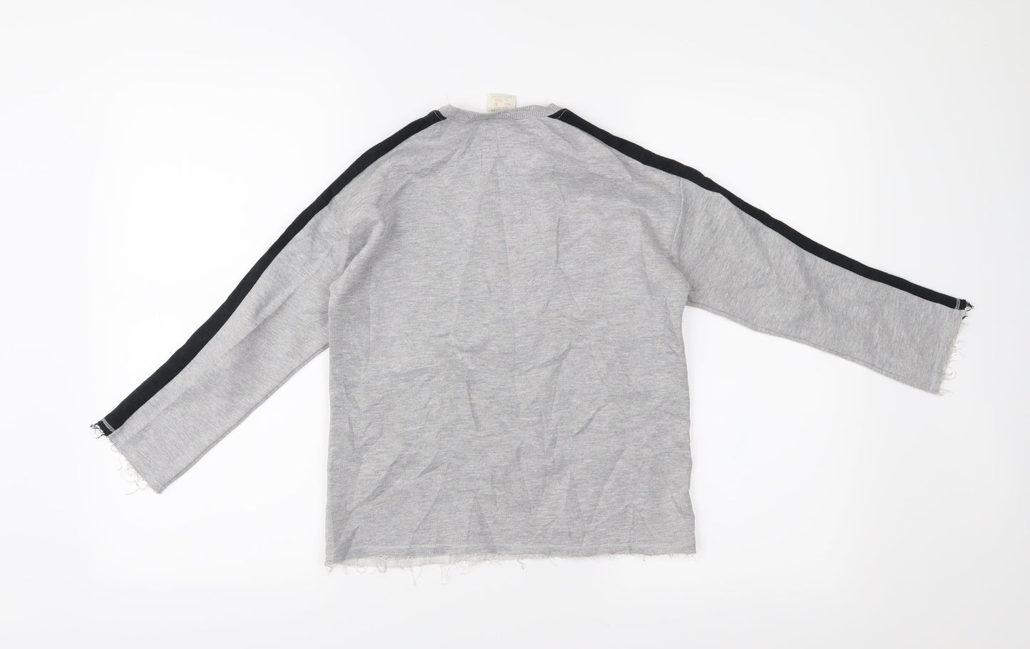 Zara Girls Grey   Pullover Jumper Size 8 Years