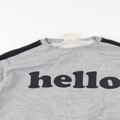 Zara Girls Grey   Pullover Jumper Size 8 Years