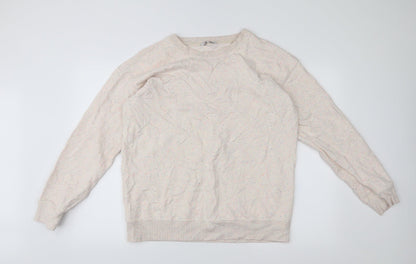 Next Womens White   Pullover Jumper Size L