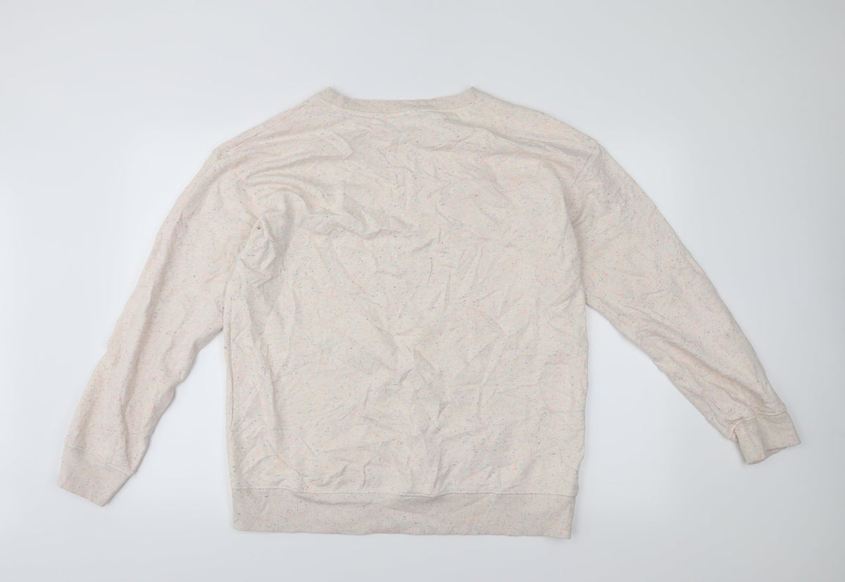 Next Womens White   Pullover Jumper Size L