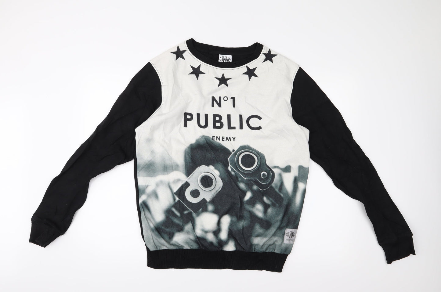 Blue Inc Mens Black   Pullover Jumper Size L