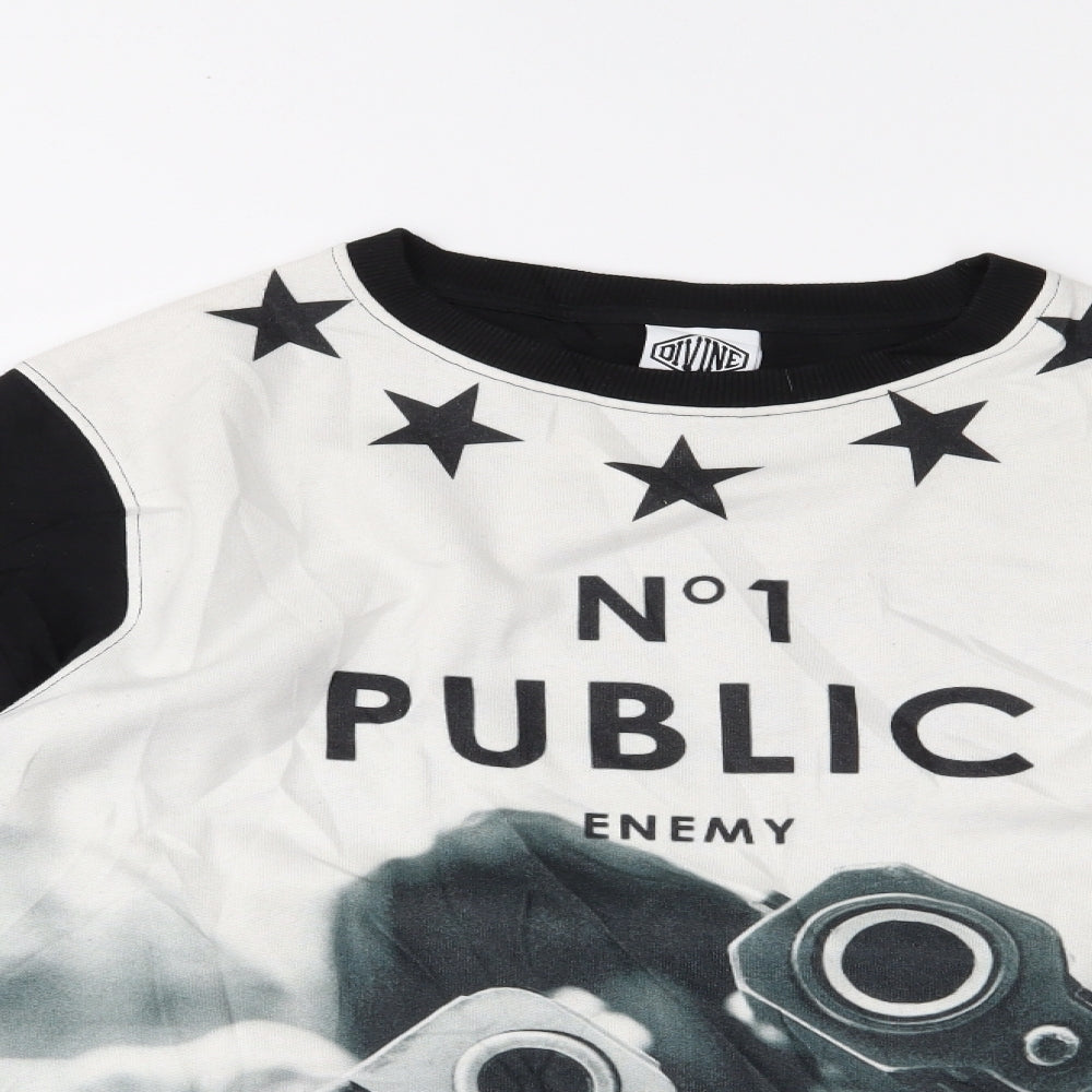 Blue Inc Mens Black   Pullover Jumper Size L