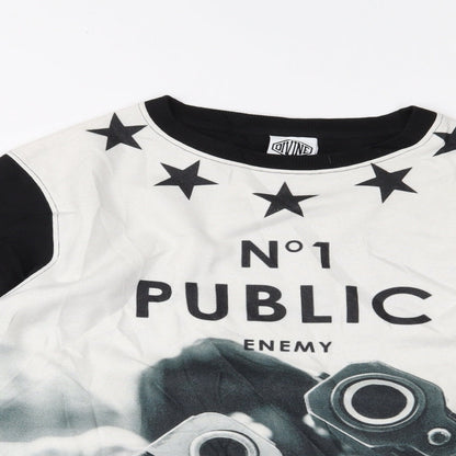 Blue Inc Mens Black   Pullover Jumper Size L