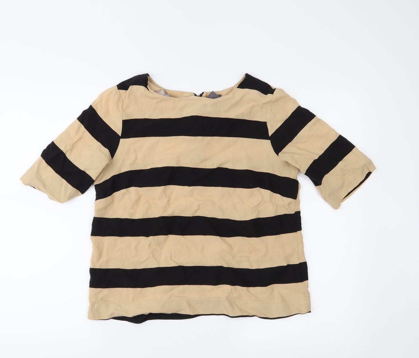 Womens UK Size M VERO MODA Black Basic Blouse