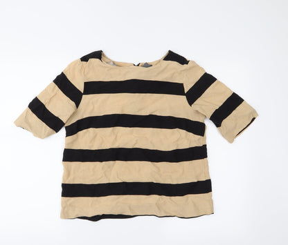 Womens UK Size M VERO MODA Black Basic Blouse