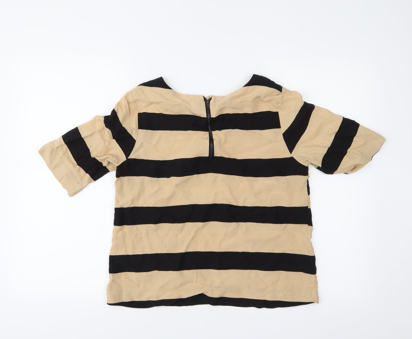 Womens UK Size M VERO MODA Black Basic Blouse