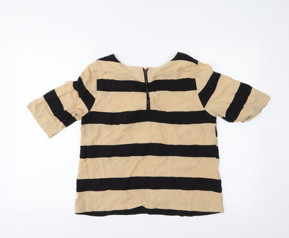 Womens UK Size M VERO MODA Black Basic Blouse