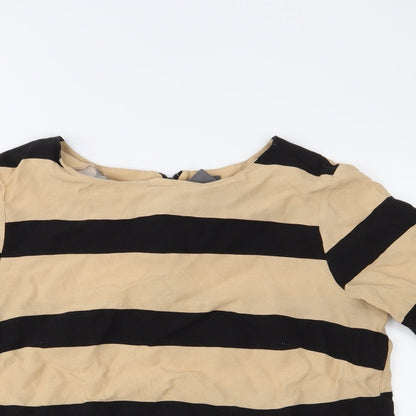 Womens UK Size M VERO MODA Black Basic Blouse