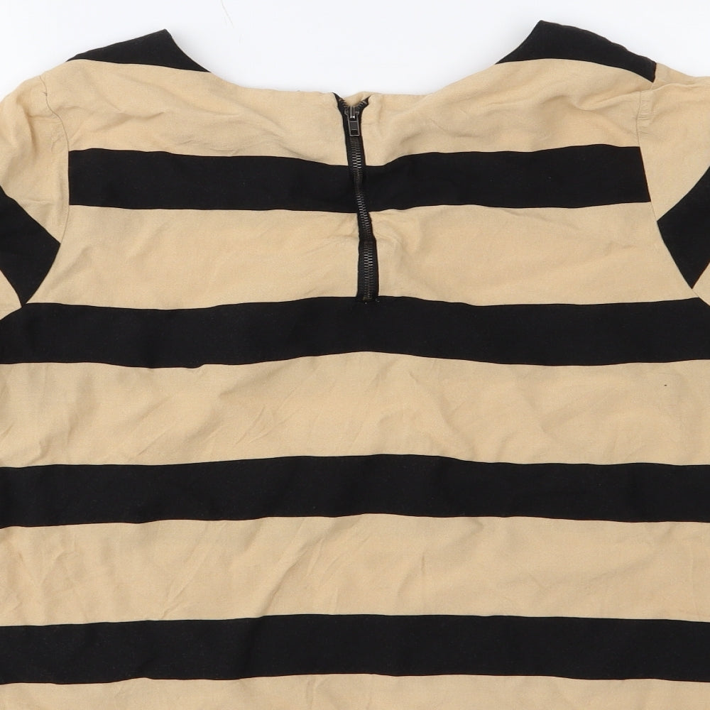 Womens UK Size M VERO MODA Black Basic Blouse