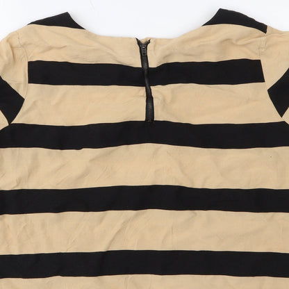 Womens UK Size M VERO MODA Black Basic Blouse