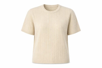Preworn Womens Beige  Knit Pullover Jumper Size M