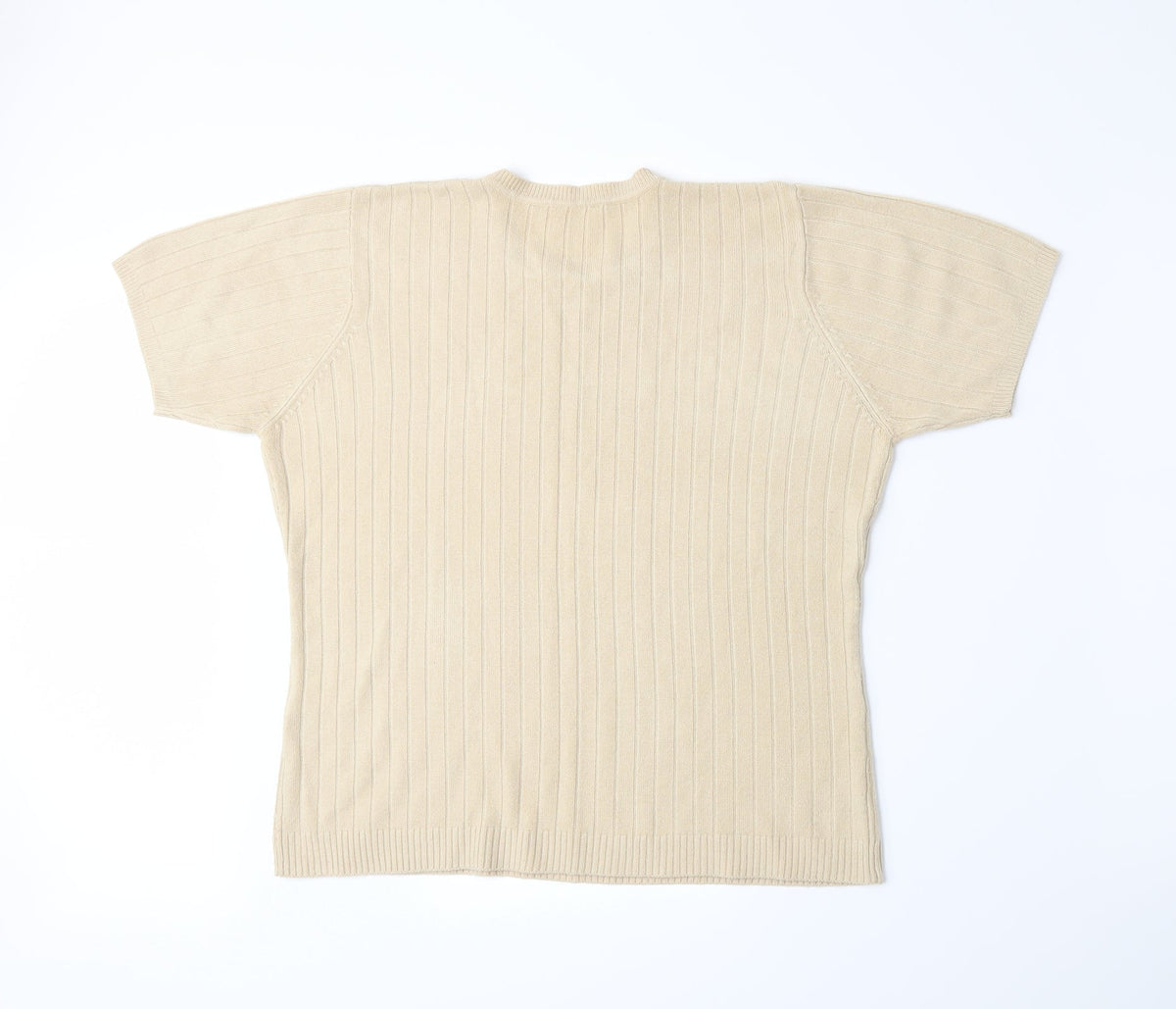 Preworn Womens Beige  Knit Pullover Jumper Size M