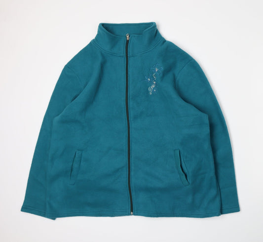 Womens UK Size XL Anne De Lancay Blue Jacket