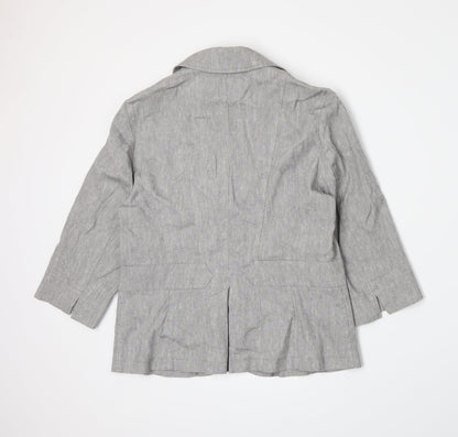 Womens UK Size 10 Per Una Grey Jacket