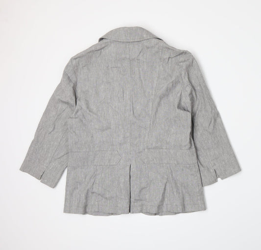 Womens UK Size 10 Per Una Grey Jacket