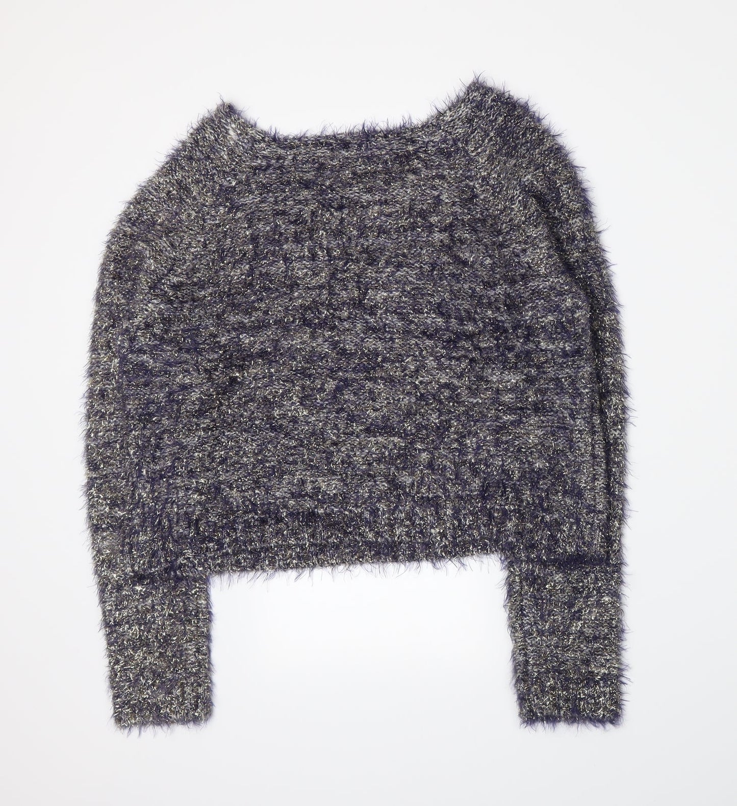 F&F Womens Blue  Knit Pullover Jumper Size 14