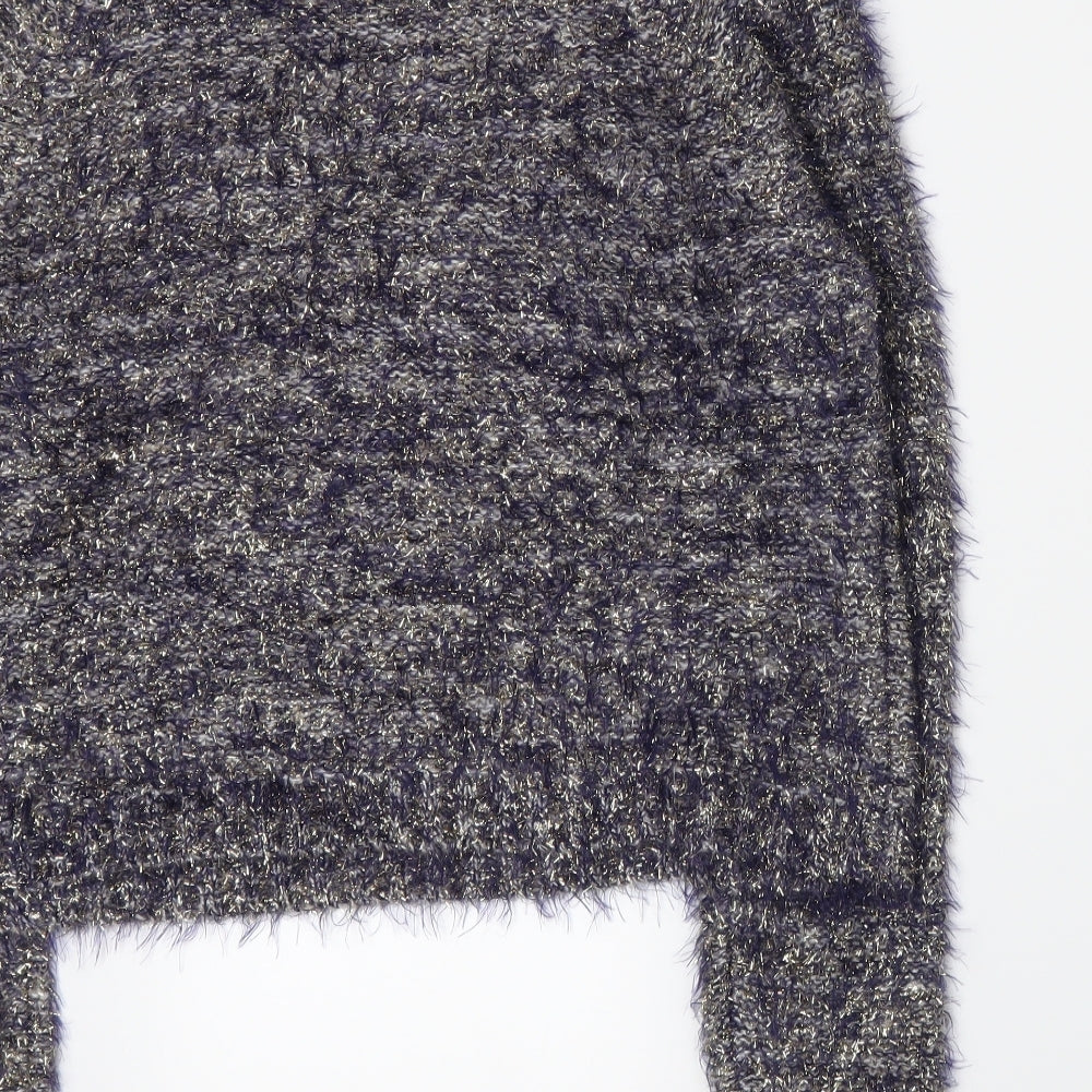 F&F Womens Blue  Knit Pullover Jumper Size 14
