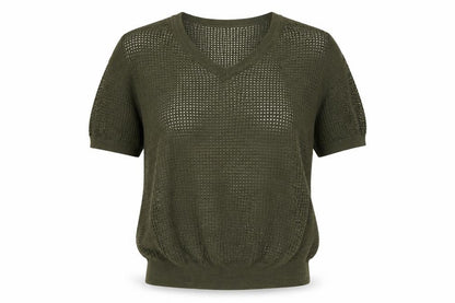 Next Womens Green  Knit Pullover Jumper Size 6
