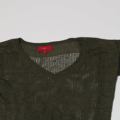 Next Womens Green  Knit Pullover Jumper Size 6