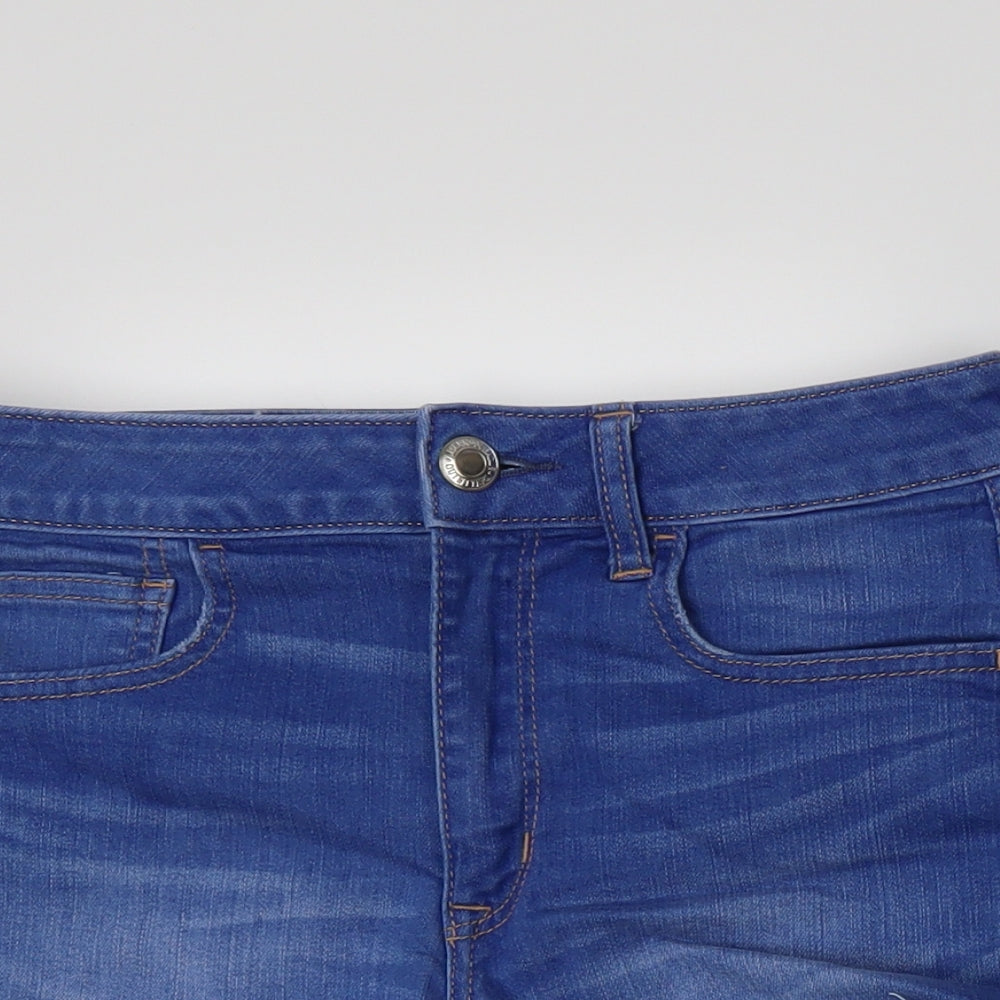 American Eagle Outfitters Womens Blue  Denim Hot Pants Shorts Size 10