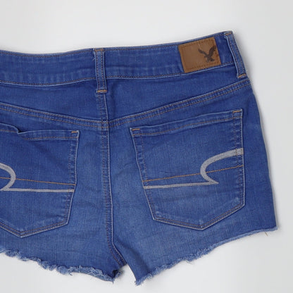 American Eagle Outfitters Womens Blue  Denim Hot Pants Shorts Size 10