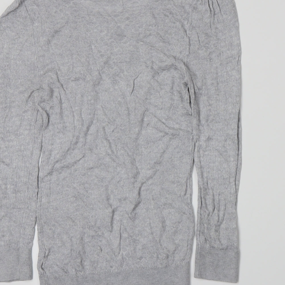 H&M Womens Grey  Knit Pullover Jumper Size XS