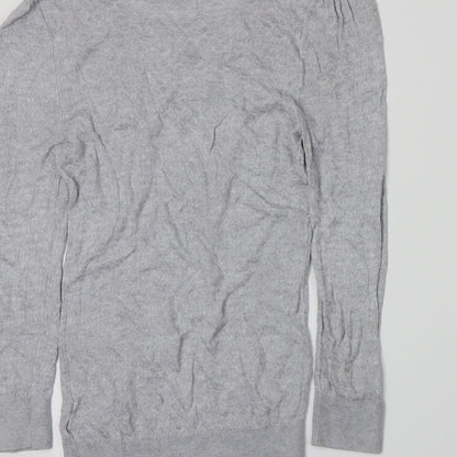 H&M Womens Grey  Knit Pullover Jumper Size XS