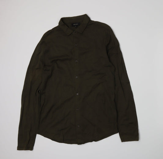 River Island Mens Green    Polo Size S