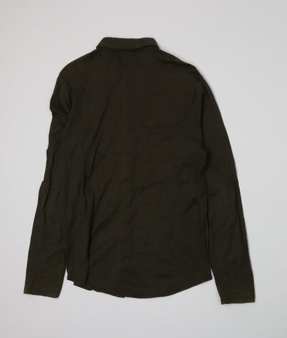 River Island Mens Green    Polo Size S