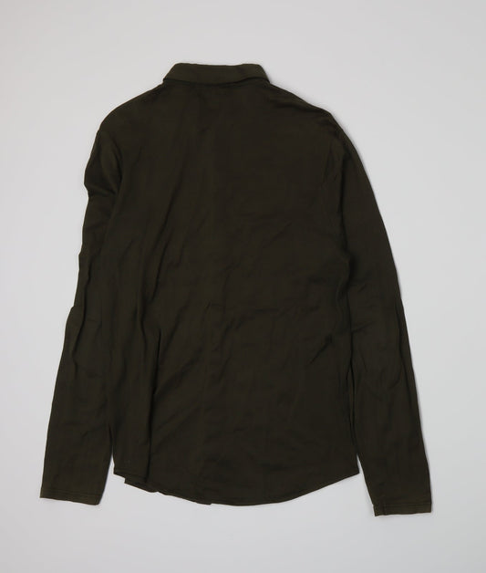 River Island Mens Green    Polo Size S