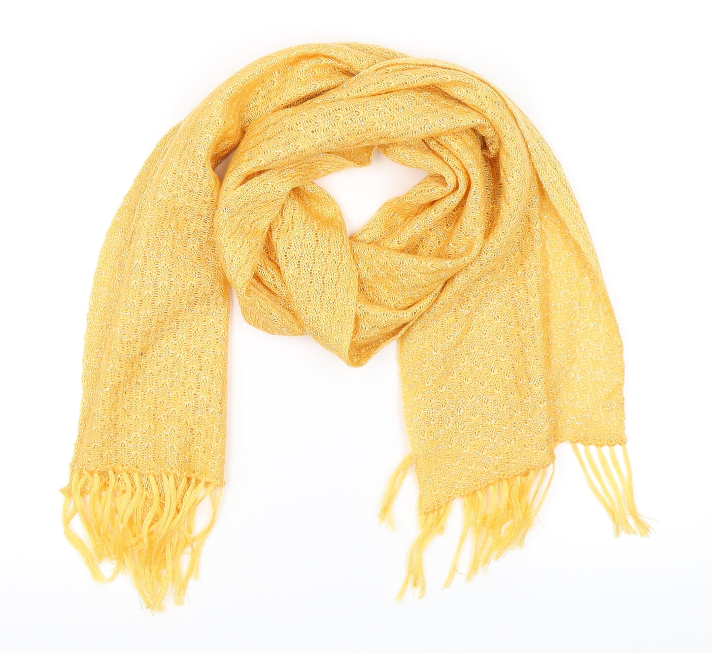 Preworn Womens Yellow    Scarf