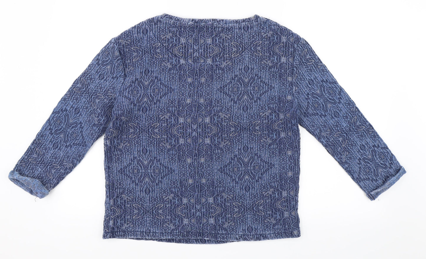 Womens UK Size M Pull&Bear Blue Pullover Sweatshirt