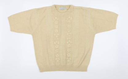 Compliments Womens Beige   Pullover Jumper Size M